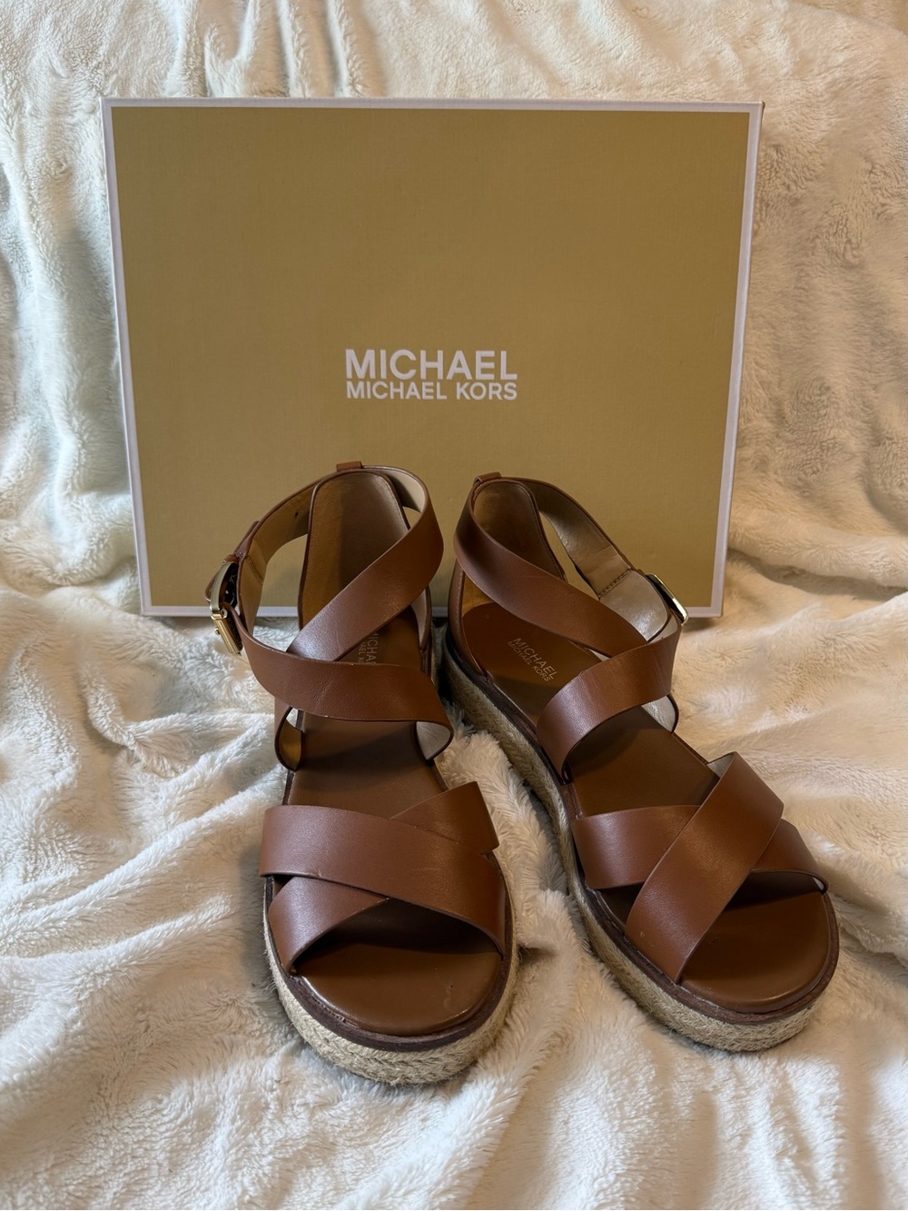 MICHAEL Michael Kors Darby Leather Sandals